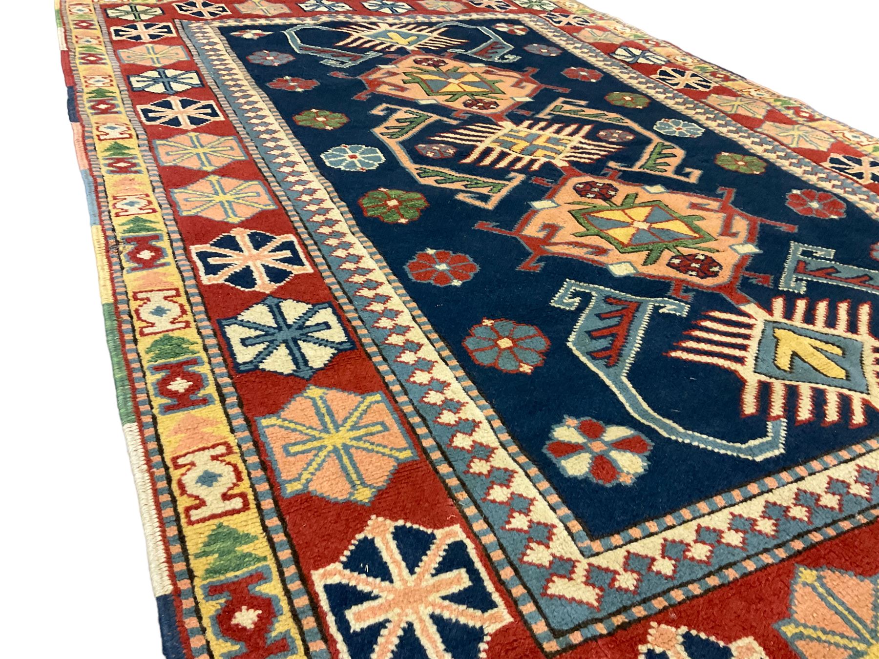 Turkish Anatolian crimson ground rug - Image 5 of 6