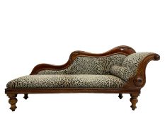 Victorian mahogany framed chaise longue
