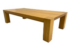 Light oak coffee table
