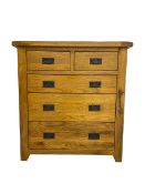 Contemporary oak straight-front chest