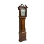 Tobias Fletcher of Barnsley - late 18th century oak cased 30hr longcase clock with a swans neck ped