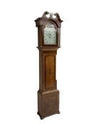 Tobias Fletcher of Barnsley - late 18th century oak cased 30hr longcase clock with a swans neck ped