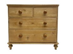 Late Victorian stripped pine chest