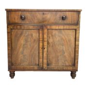 19th century mahogany secretaire chest
