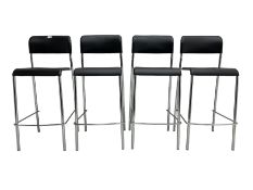 Set four Italian stacking bar stools