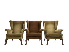 Parker Knoll - pair mid-20th century 'Penhurst' wingback armchairs