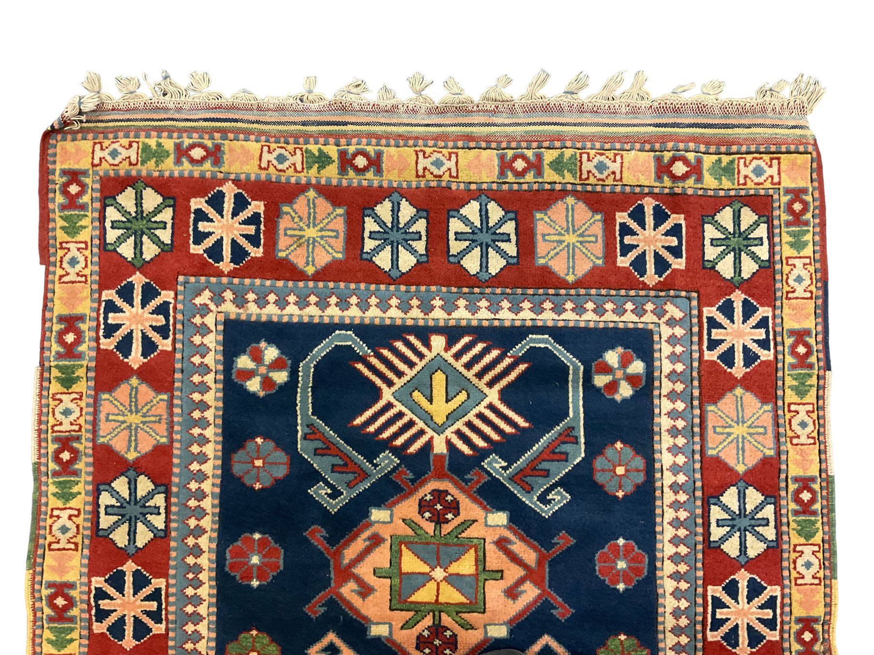 Turkish Anatolian crimson ground rug - Image 4 of 6