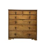 George III oak straight-front chest