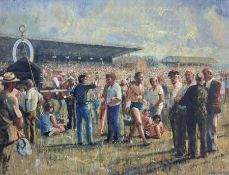 John Hatfield (British 1933-): 'Ebor Day' York Races