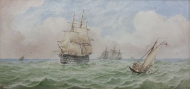 William Frederick Settle (Hull 1821-1897): 'HMS Britannia