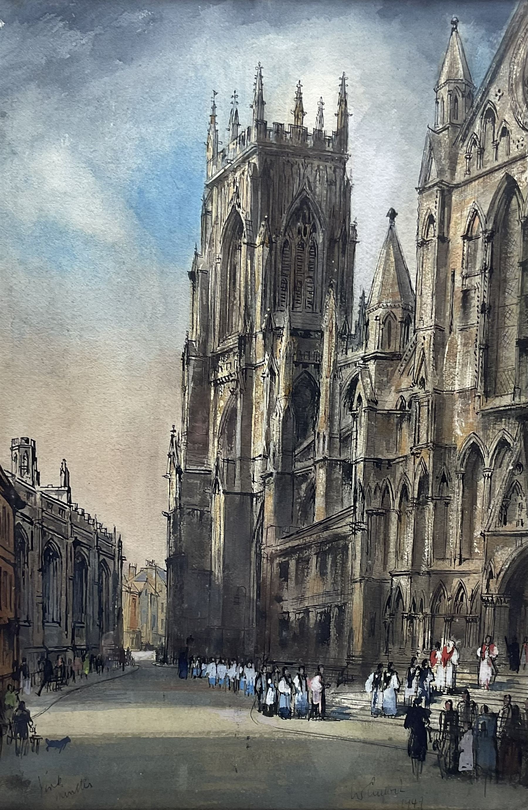 Joseph Ridley Ratcliffe McCulloch RBA (British 1893-1961): 'York Minster'