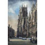 Joseph Ridley Ratcliffe McCulloch RBA (British 1893-1961): 'York Minster'