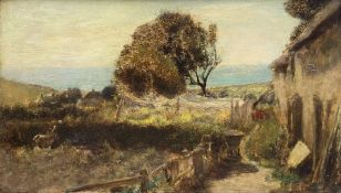 John White (Scottish 1851-1933): 'George Young's Fisherman's Cottage Seatown Nr Chideock Dorset'