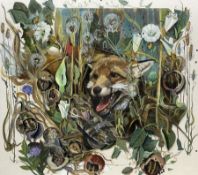 Sheila Gertrude Mackie (Northern British 1928-2010): Fox in the Undergrowth