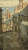 Olwyn M Lloyd (British exh.1909-1913): Street Scene St Ives
