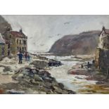 James William Booth (Staithes Group 1867-1953): Staithes Looking out to Sea