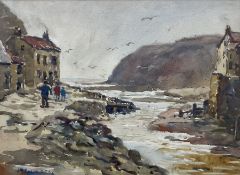 James William Booth (Staithes Group 1867-1953): Staithes Looking out to Sea