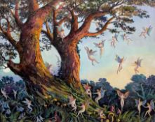 Bruce Kendall (British Contemporary): 'Woodland Fairies'