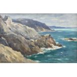 Owen Bowen (Staithes Group 1873-1967): 'The Gull Rocks - Mevagissey North Cornwall'