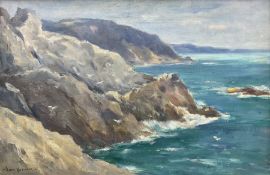 Owen Bowen (Staithes Group 1873-1967): 'The Gull Rocks - Mevagissey North Cornwall'