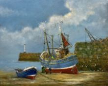 Jack Rigg (British 1927-2023): 'Quick Job Between Tides'