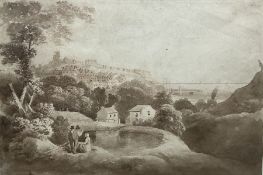 Alfred Nicholson (British 1788-1833): 'Scarborough from the Southwest'