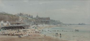 Frank Watson Wood (British 1862-1953): Summer on Bournemouth Seafront