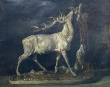 Edwin Frederick Holt (British 1830-1912): Study of a Bronze Stag