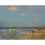 William Burns (British 1923-2010): 'The Wet Beach - St Leonards-on-Sea'