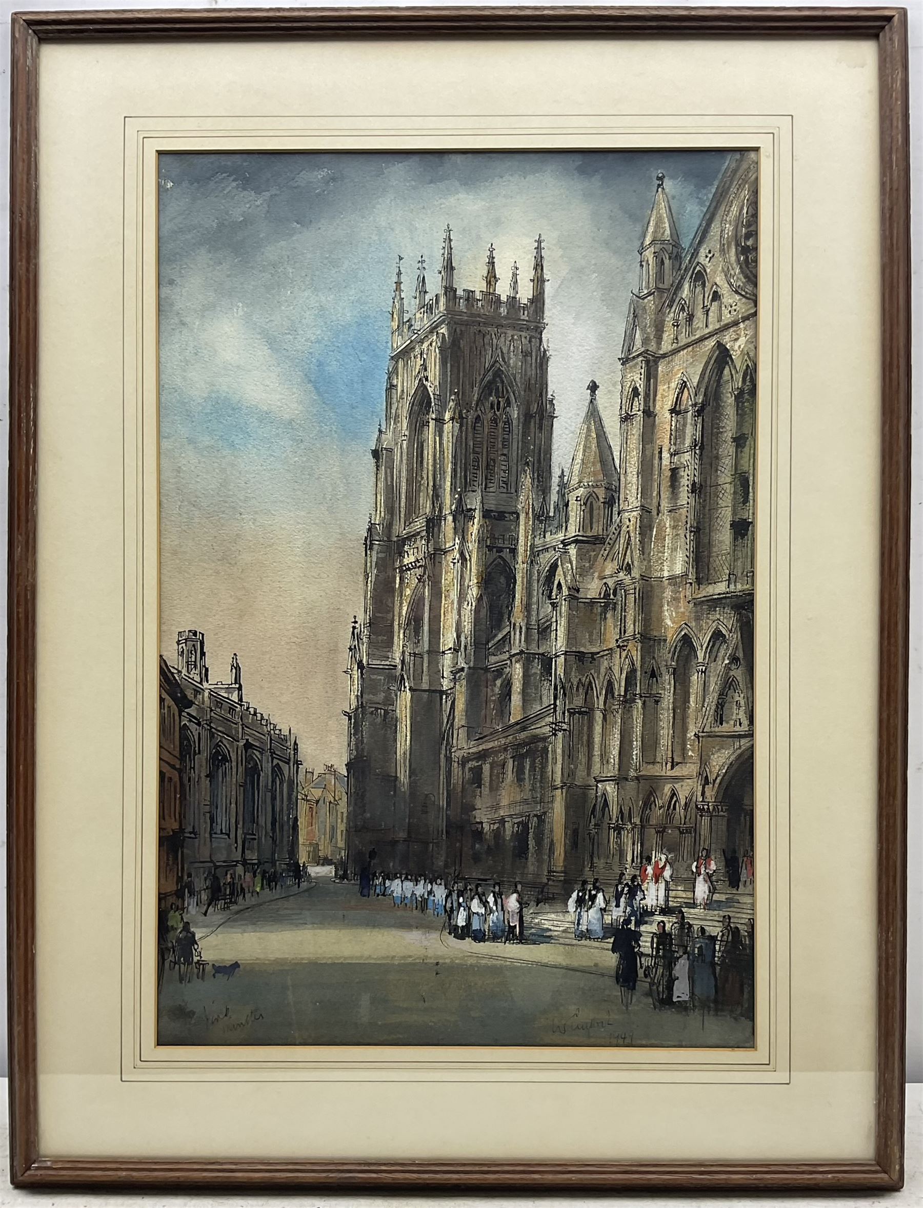 Joseph Ridley Ratcliffe McCulloch RBA (British 1893-1961): 'York Minster' - Image 2 of 6