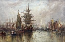 William Edward Webb (British 1862-1903): Bristol Docks