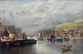 Walter Linsley Meegan (British c1860-1944): 'Early Morning - Whitby Harbour'