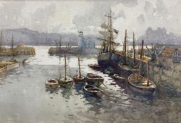 Harry Wanless (British c1872-1934): Scarborough Harbour