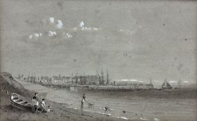 John Wilson Carmichael (British 1799-1868): Bridlington Harbour from the South