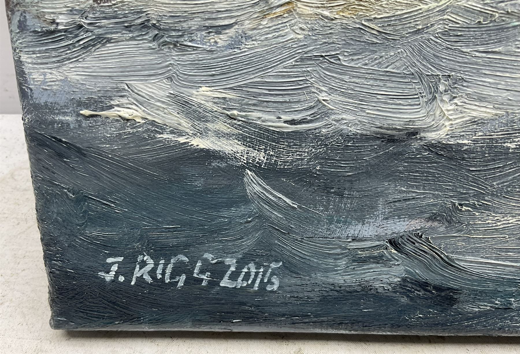 Jack Rigg (British 1927-2023): Kirkcaldy Trawler Followed by Seagulls - Image 3 of 4