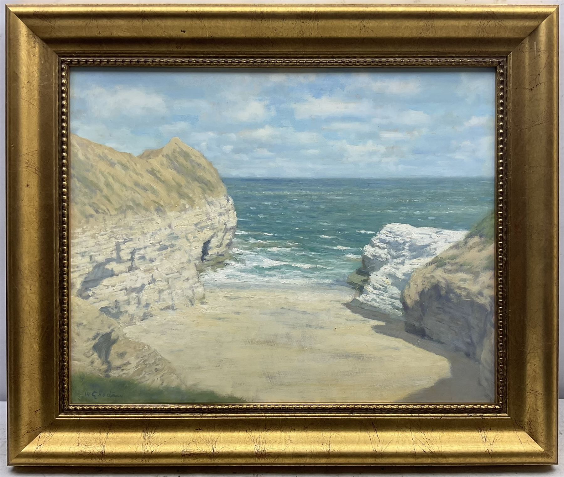 Walter Goodin (British 1907-1992): Little Thornwick Bay Flamborough - Image 2 of 4