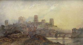 Paul Marny (French/British 1829-1914): Durham Castle and Cathedral