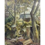 Attrib. Bernard Meninsky (British 1891-1950): Woodland Cottage