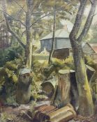 Attrib. Bernard Meninsky (British 1891-1950): Woodland Cottage