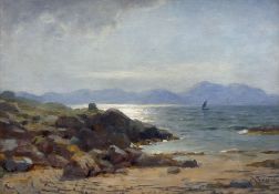 Duncan Cameron (Scottish 1837-1916): 'Arran from the Ayrshire'