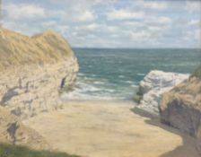 Walter Goodin (British 1907-1992): Little Thornwick Bay Flamborough