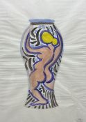 Andre Derain (French 1880-1954): Vase with Female Nude - probably a design for a ceramic vase