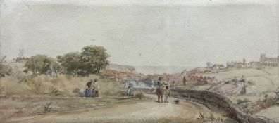 George Weatherill (British 1810-1890): 'Whitby from Stainsacre Lane'