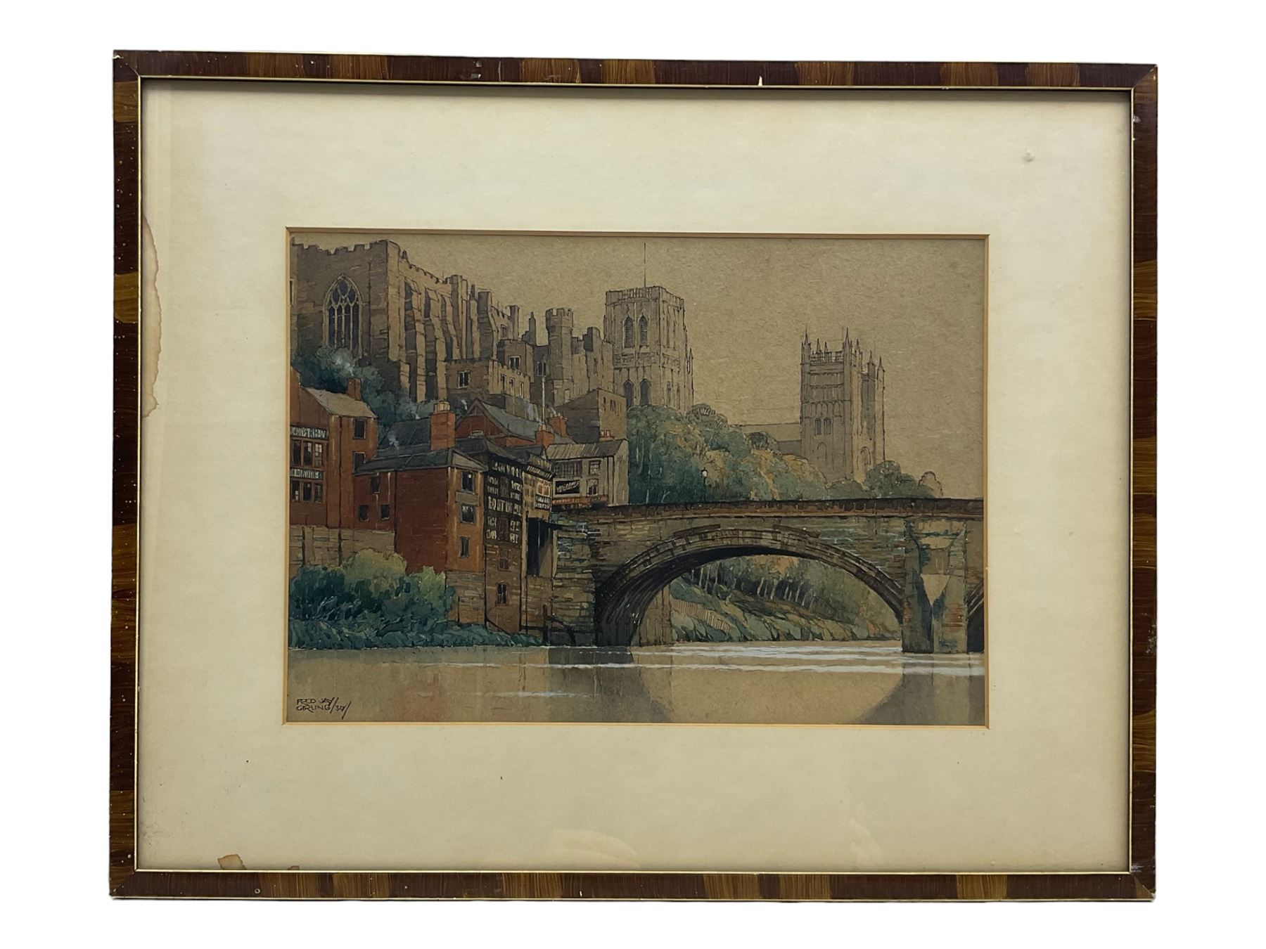 Fred Jay Girling (British 1900-1982): Durham - Image 2 of 4