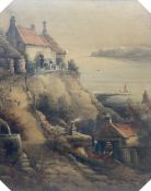 Frederick William Booty (British 1840-1924): Cottages at Runswick Bay