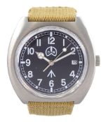 Ollech & Wajs military issue stainless steel automatic wristwatch