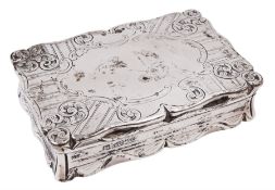 Victorian silver snuff box