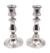 Pair of 1920s silver candlesticks