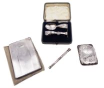 Mid 20th century silver cigarette case