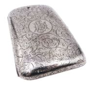 Late Victorian silver cigar case
